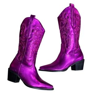 Billini Pink Danilo Cowboy Boots Size 7 Concert Western Country Barbie Rodeo